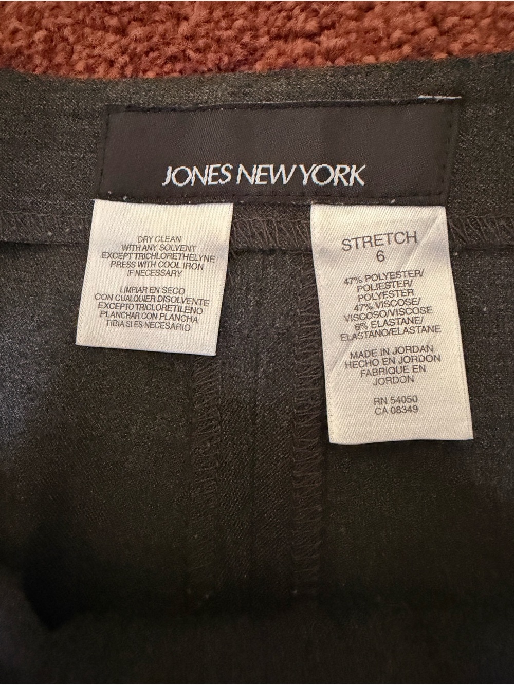 Jones New York Women’s Gray Stretch Dress Slacks